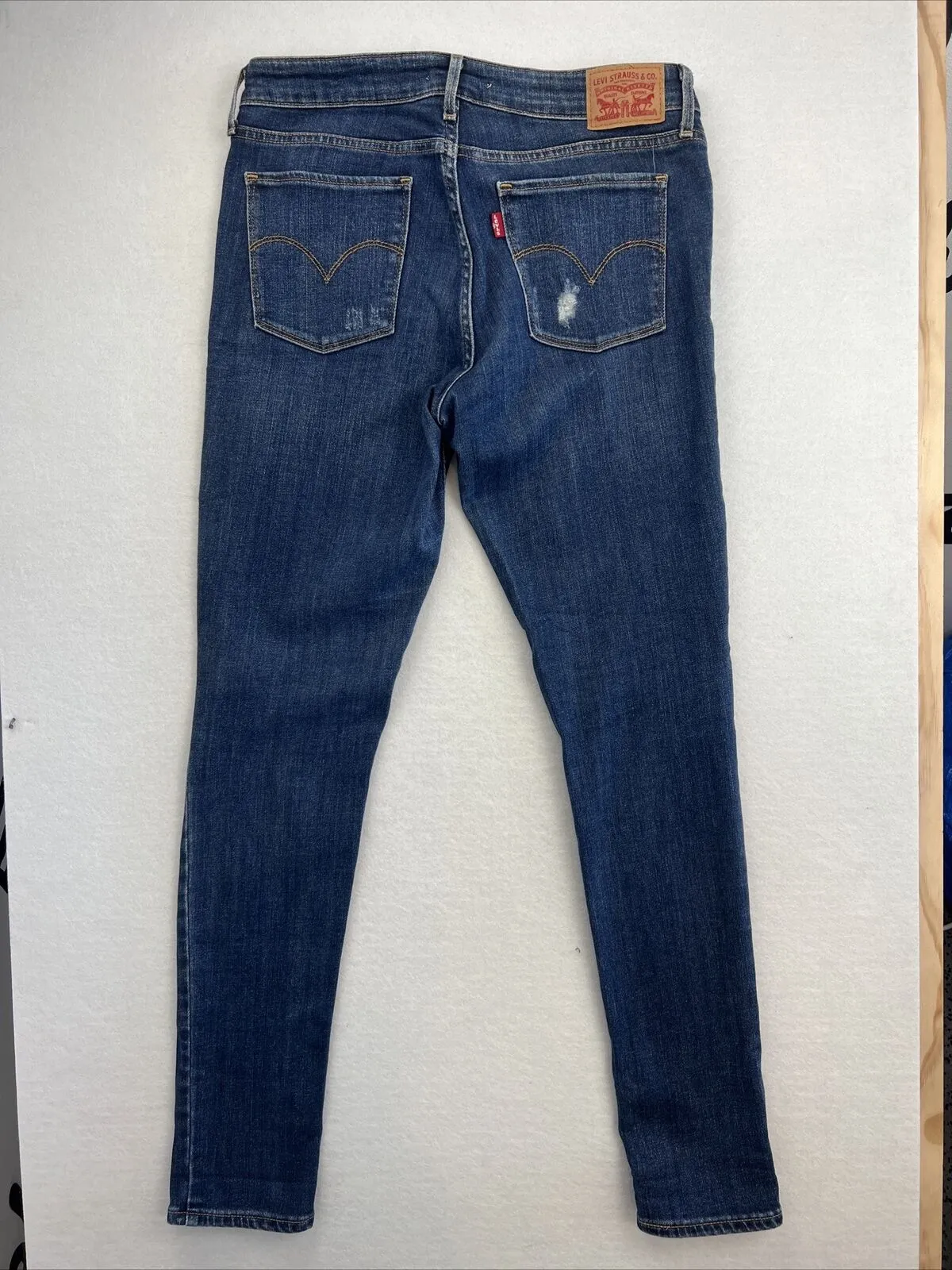 Levi's Womens 711 Blue Denim Skinny Jeans Size 29