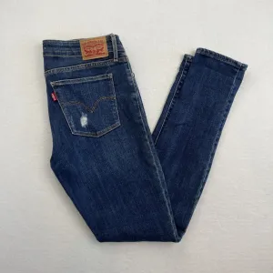 Levi's Womens 711 Blue Denim Skinny Jeans Size 29