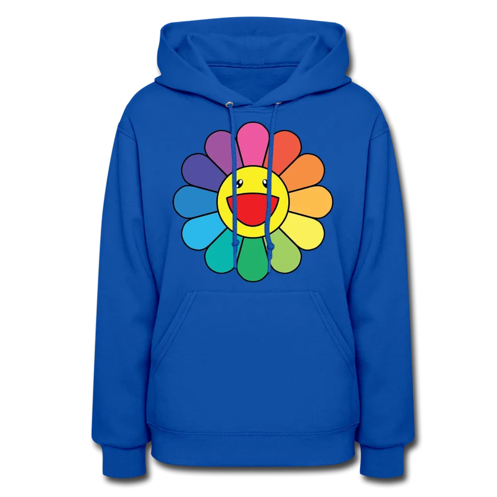 LGBTQ Rainbow Flower Women's Premium Pullover Hoodie