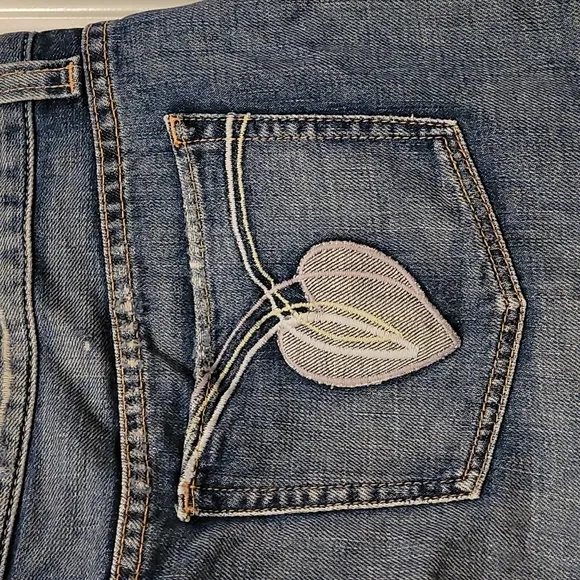 Like New Guess Jeans Beads and Hearts Distressed Mini Skirt