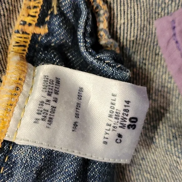 Like New Guess Jeans Beads and Hearts Distressed Mini Skirt