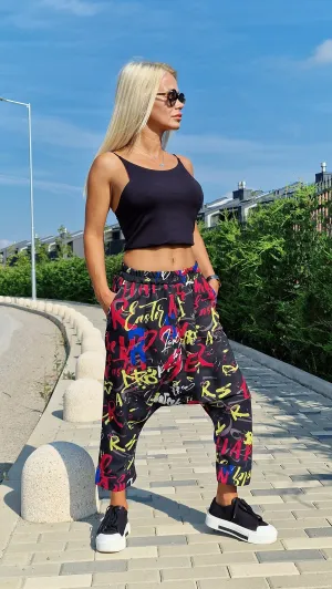Linen Baggy Pants, Harem Pants, Loose Drop Crotch Pants, Gipsy Pants, Linen Trousers, Summer Pants, Extravagant Harem Pants