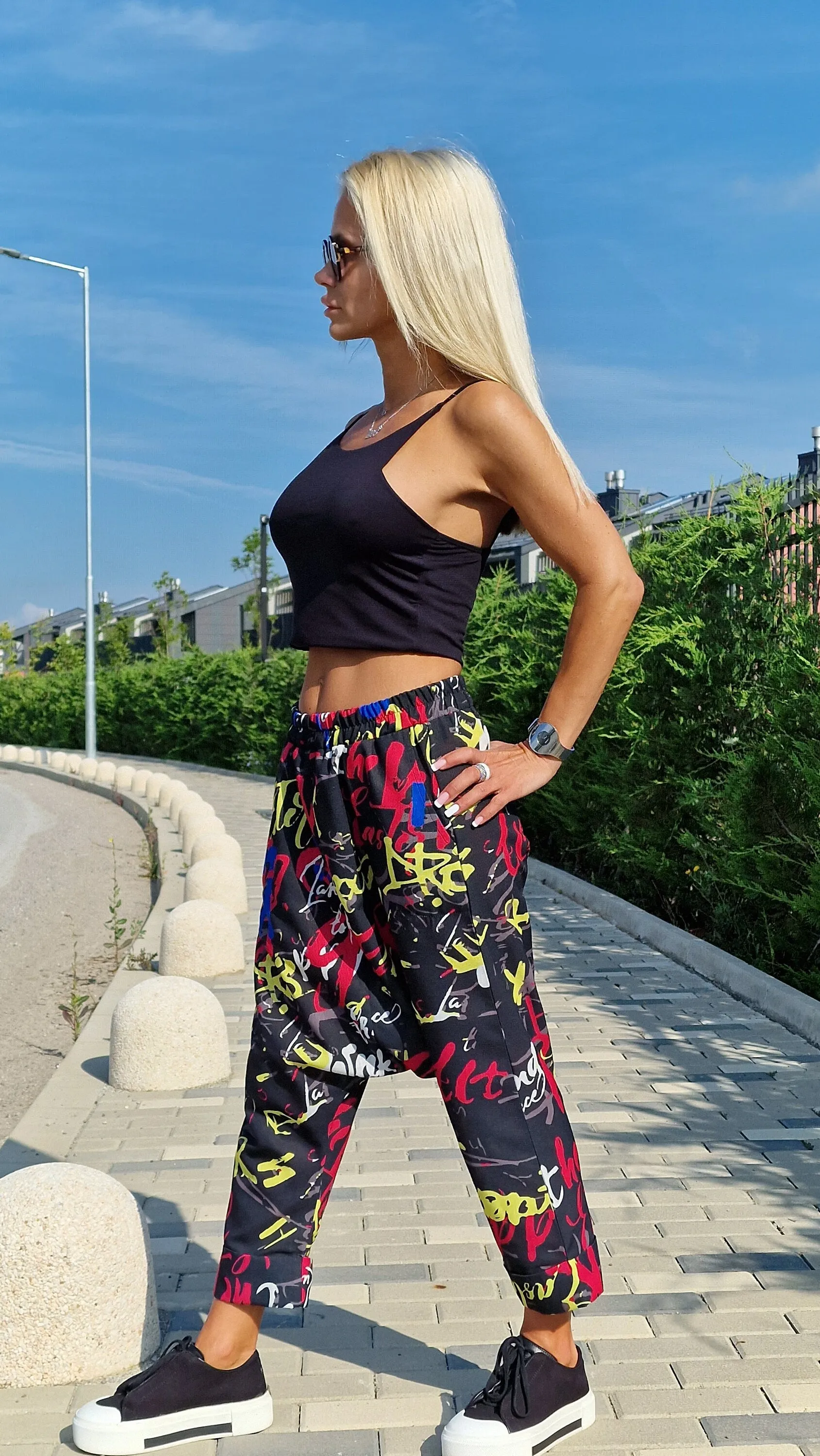 Linen Baggy Pants, Harem Pants, Loose Drop Crotch Pants, Gipsy Pants, Linen Trousers, Summer Pants, Extravagant Harem Pants