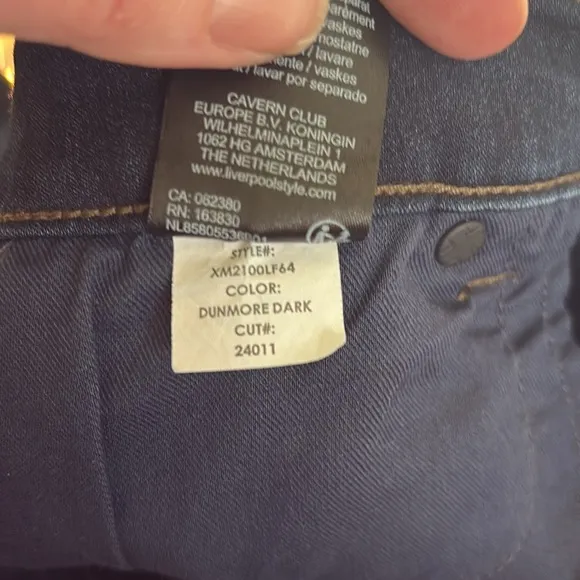 Liverpool - skinny jeans - size 16. Dunmore Dark