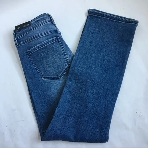 Liverpool The Straight Distressed Denim Jeans in Tellico Size 28