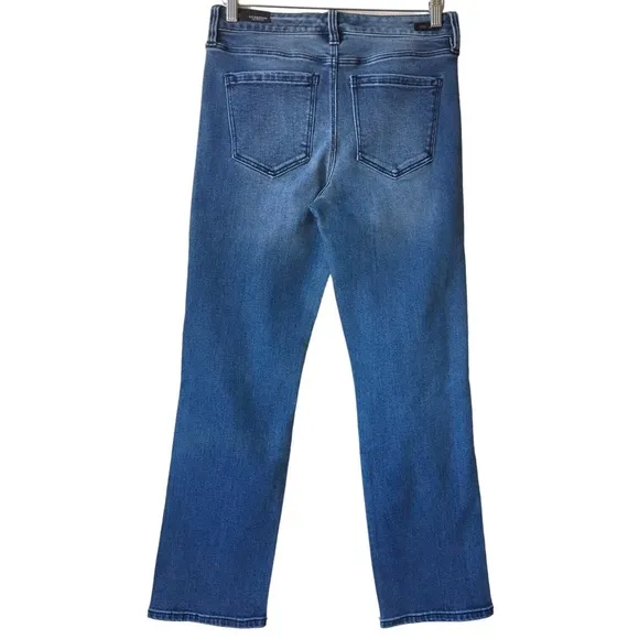 Liverpool The Straight Distressed Denim Jeans in Tellico Size 28