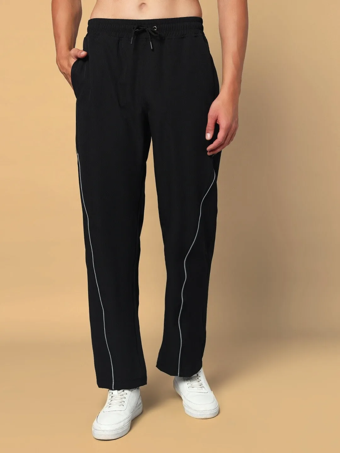 Loco Reflector Parachute Cargo Pants (Black)