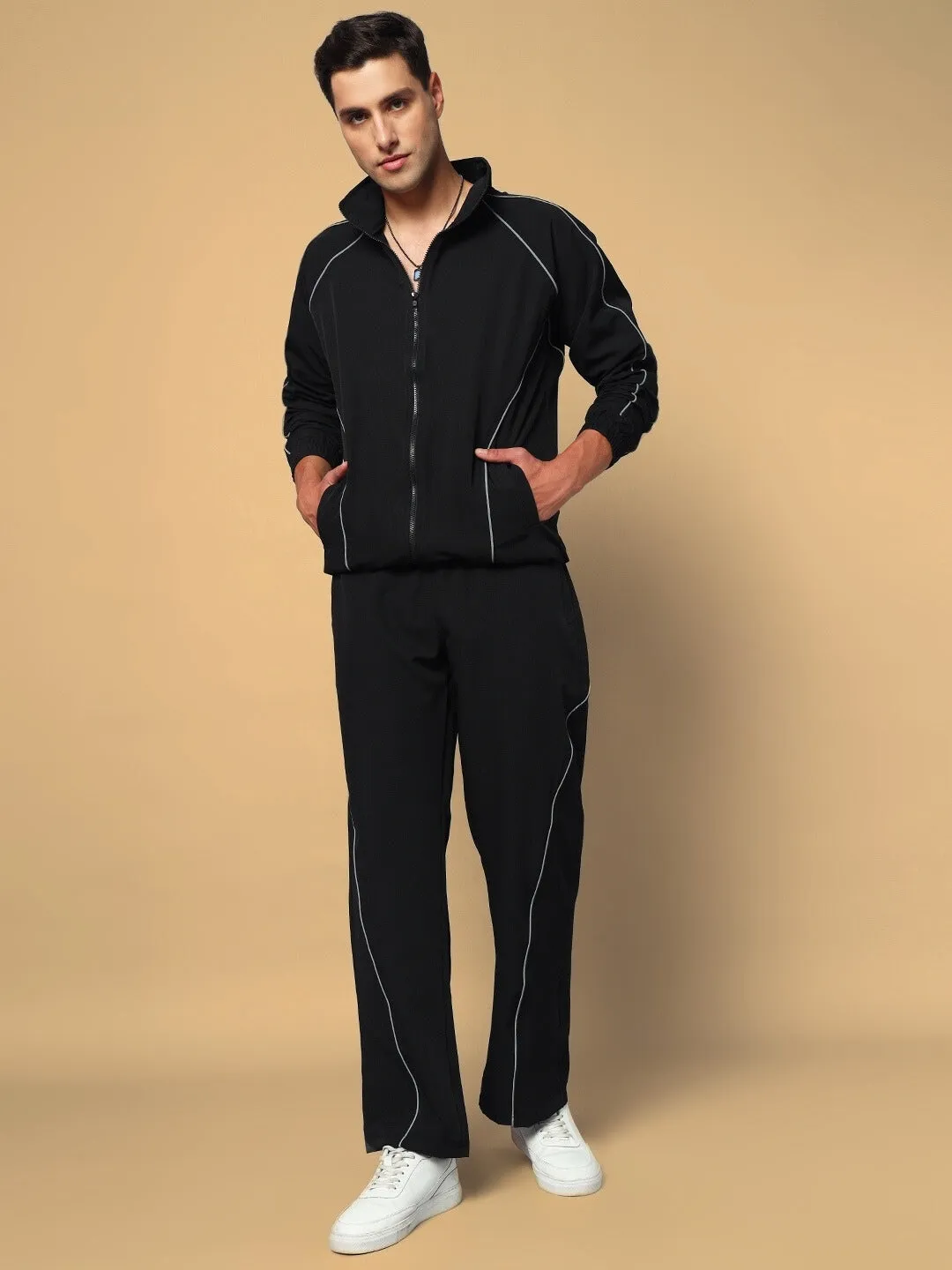 Loco Reflector Parachute Cargo Pants (Black)