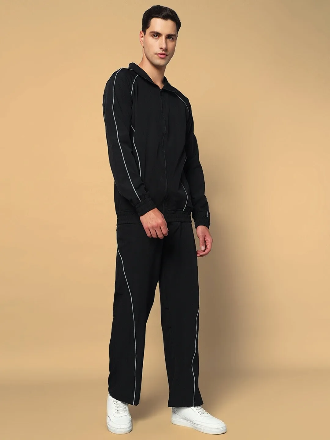 Loco Reflector Parachute Cargo Pants (Black)