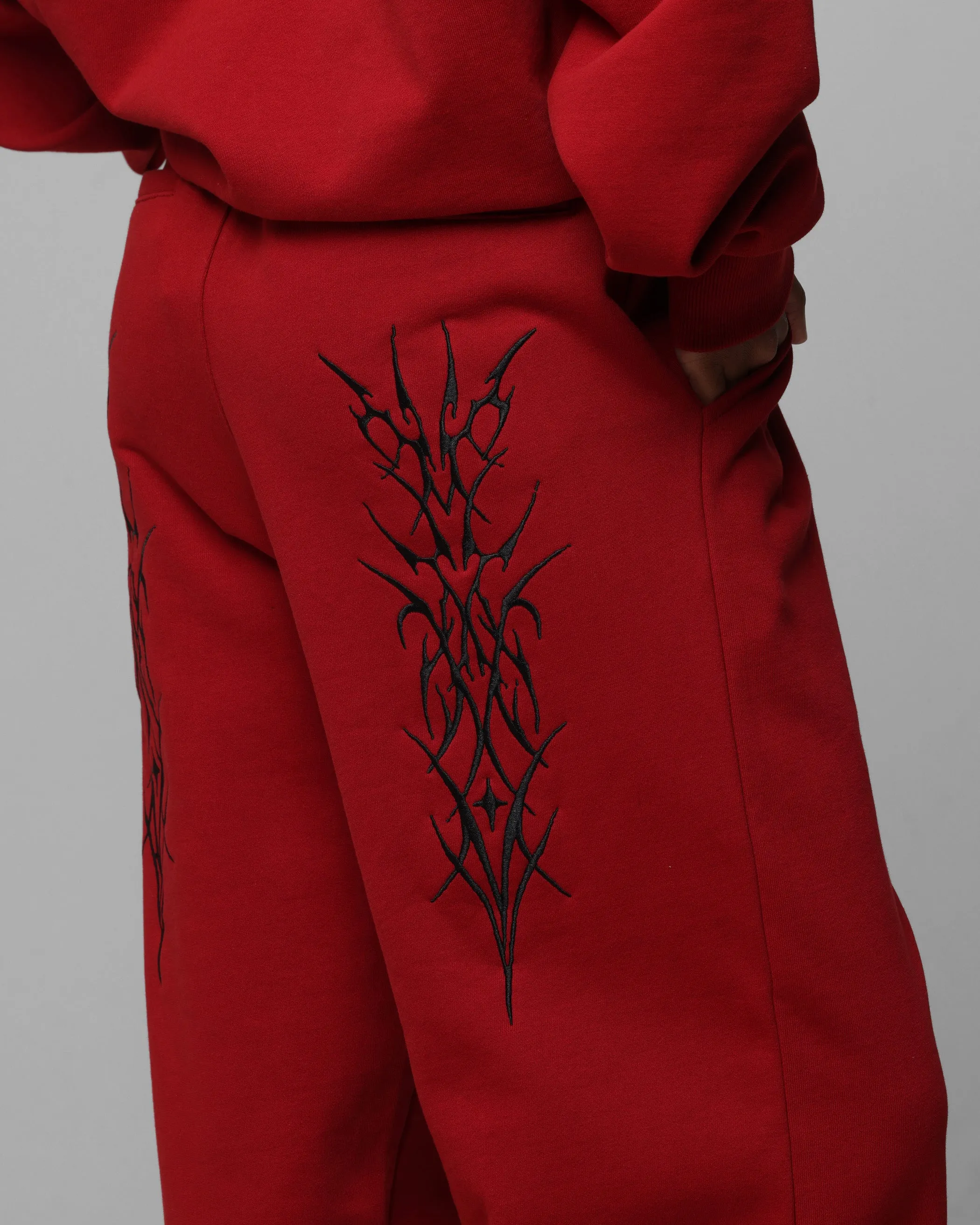 Loiter Blood Born Track Pants Burgandy