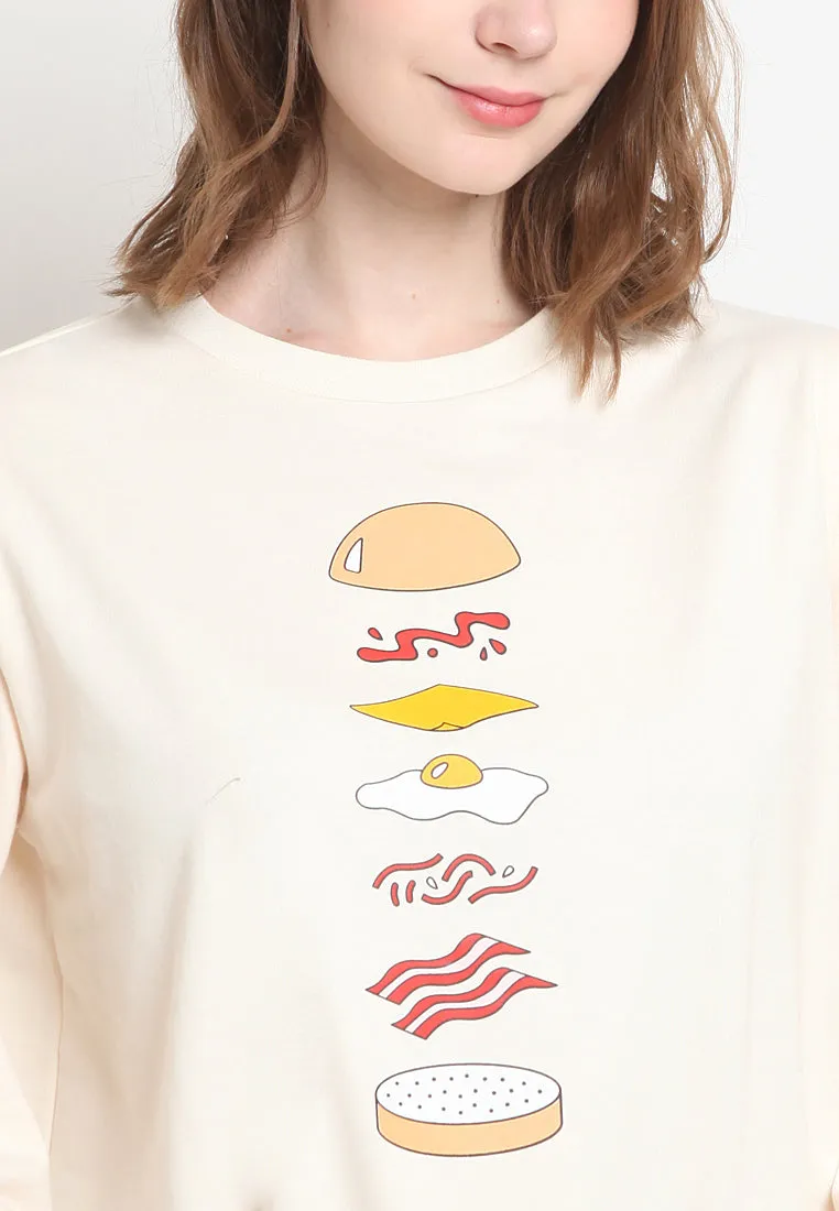 Long Sleeve Printed Sweatshirt