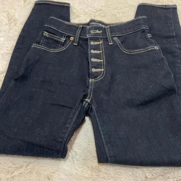 Lucky Brand Button Fly Skinny Jeans Size 2/26
