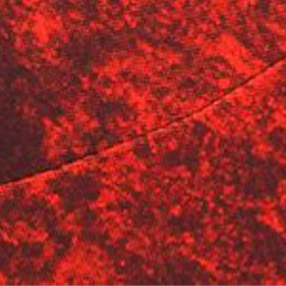 LULULEMON Wunder Train Longline Bra Denim Wash Print Autumn Red Black Size 2 NWT