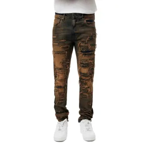 M. Society Men Skinny Fit Denim Jeans(Timber)