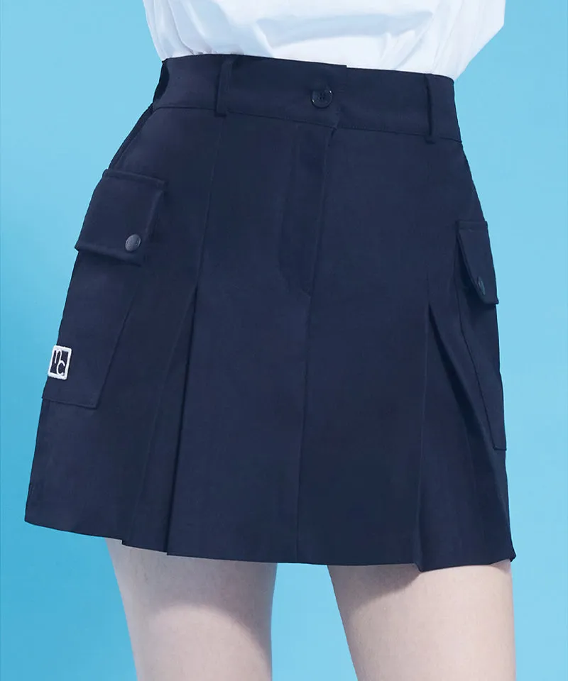MACKY Golf: Cargo Pop Skirt - Black