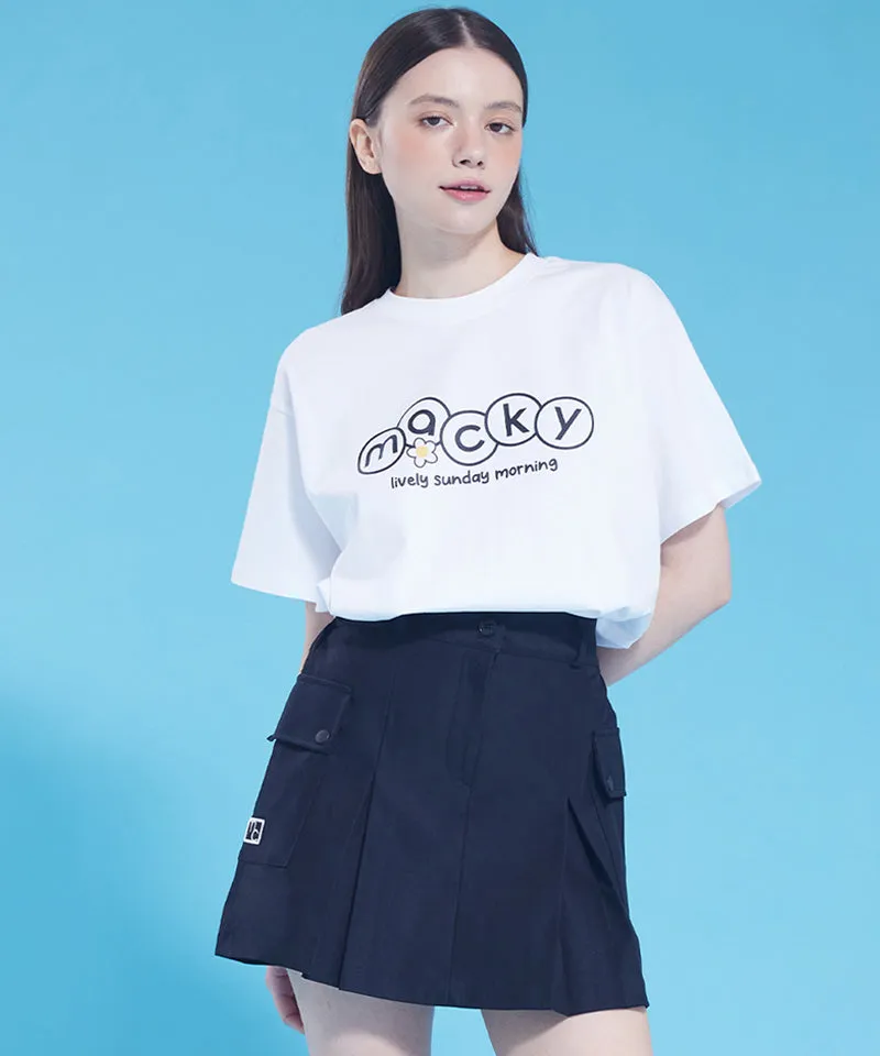 MACKY Golf: Cargo Pop Skirt - Black