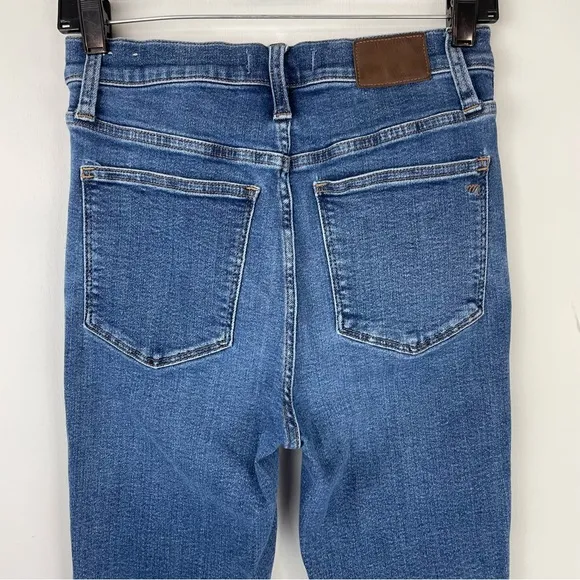 Madewell 10” High Rise Skinny Jeans Sz 28 Medium Dark Wash
