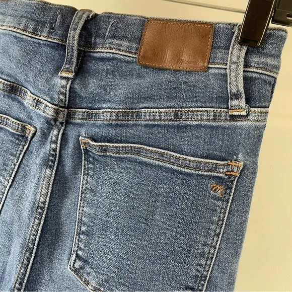 Madewell 10” High Rise Skinny Jeans Sz 28 Medium Dark Wash