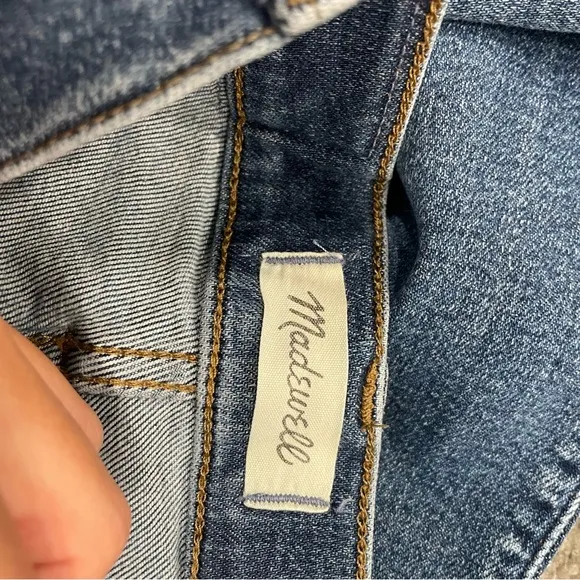 Madewell 10” High Rise Skinny Jeans Sz 28 Medium Dark Wash