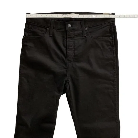 MADEWELL 10-Inch High Waist Black Skinny Jeans!