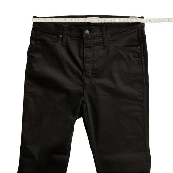 MADEWELL 10-Inch High Waist Black Skinny Jeans!