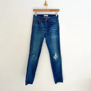 Madewell 9&quot; High-Rise Skinny Jeans: Destructed-Hem Edition 24 $135