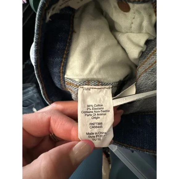 Madewell 9&quot; High-Rise Skinny Jeans: Destructed-Hem Edition 24 $135