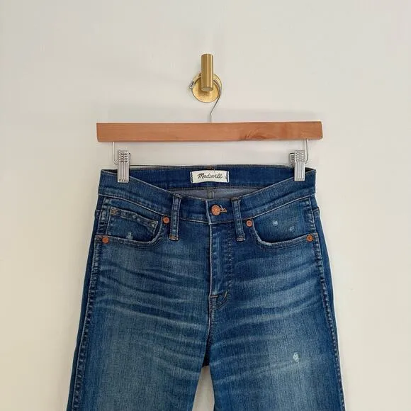 Madewell 9&quot; High-Rise Skinny Jeans: Destructed-Hem Edition 24 $135