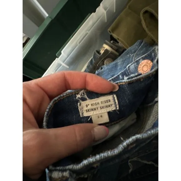Madewell 9&quot; High-Rise Skinny Jeans: Destructed-Hem Edition 24 $135