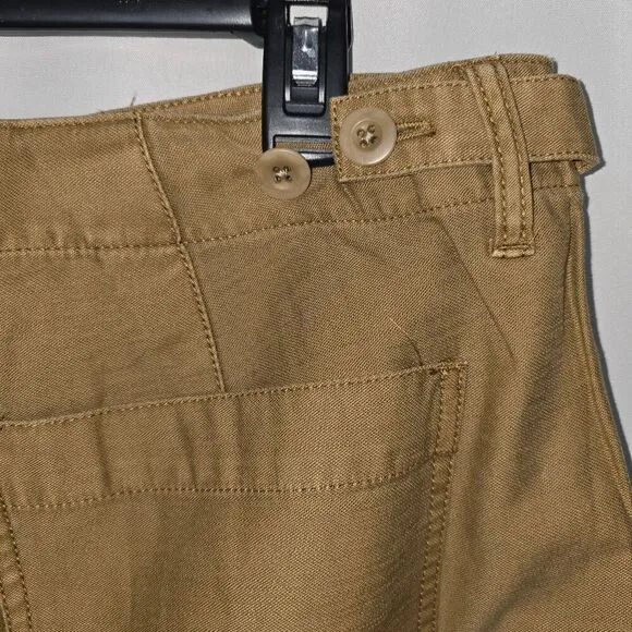 Madewell Brown Griff Tapered Fatigue Cargo Pants 32