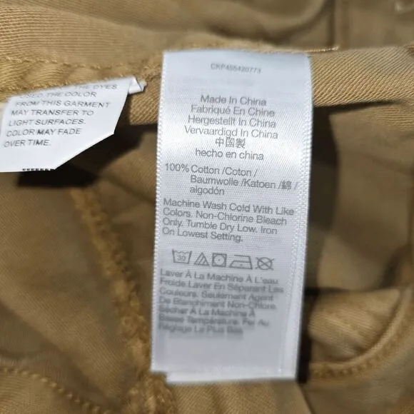 Madewell Brown Griff Tapered Fatigue Cargo Pants 32