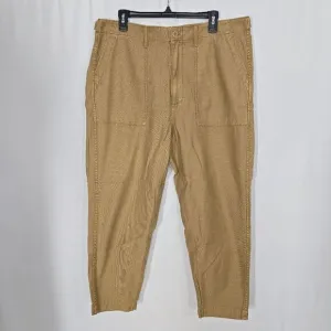 Madewell Brown Griff Tapered Fatigue Cargo Pants 32
