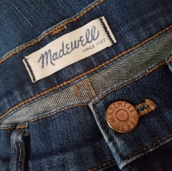 Madewell Jeans 9&quot; High Riser Skinny Denim Jean Size 26