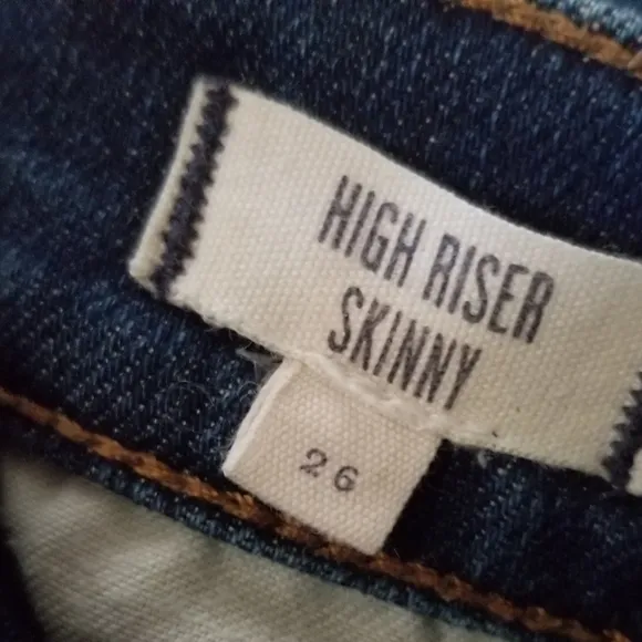 Madewell Jeans 9&quot; High Riser Skinny Denim Jean Size 26