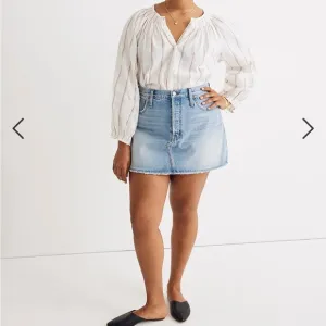 Madewell Rigid Denim Relaxed Mini Skirt in Northdale Wash