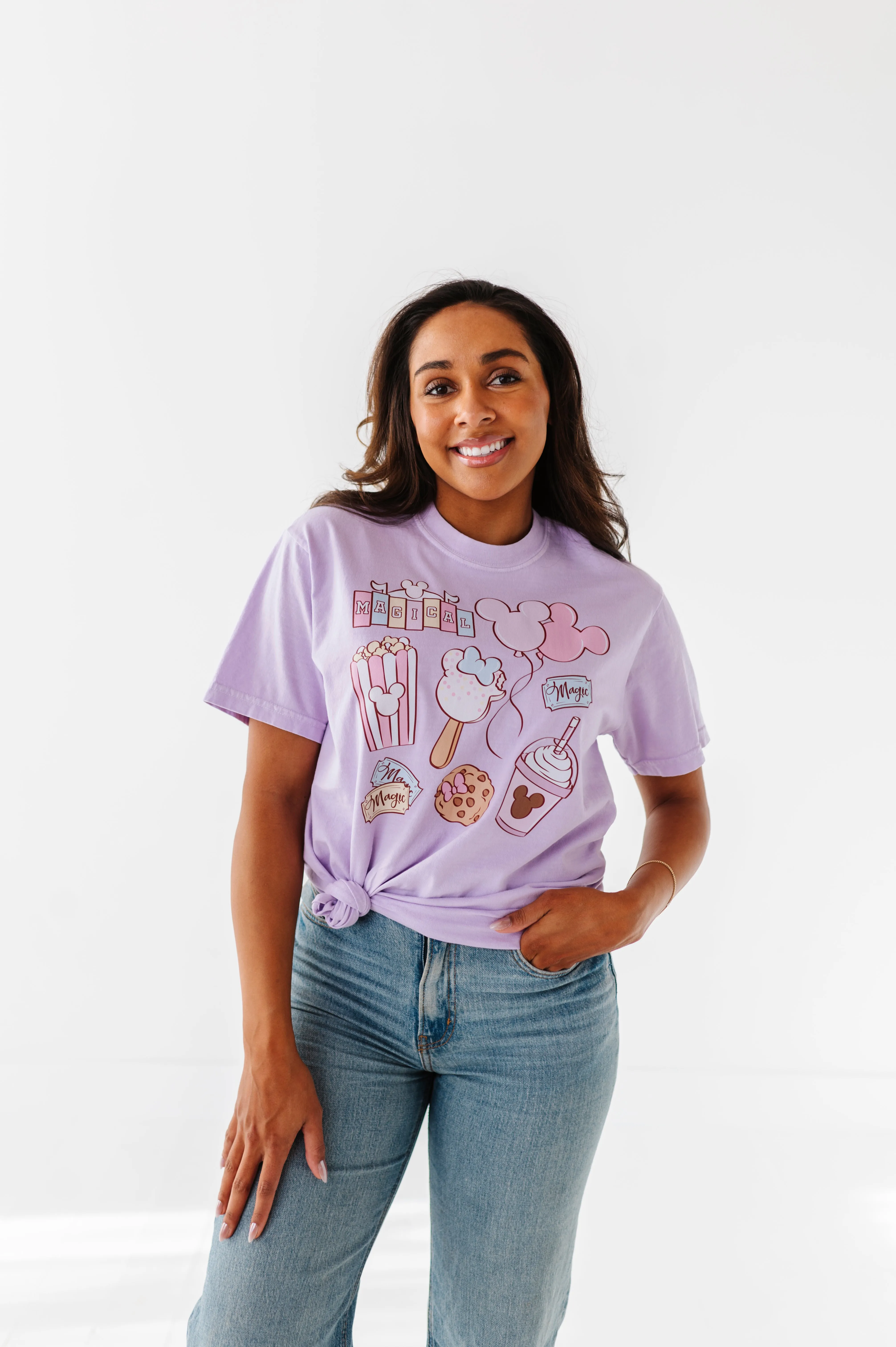 MAGICAL SNACKS | LILAC ADULT TEE (*SHIPS MID-MARCH)