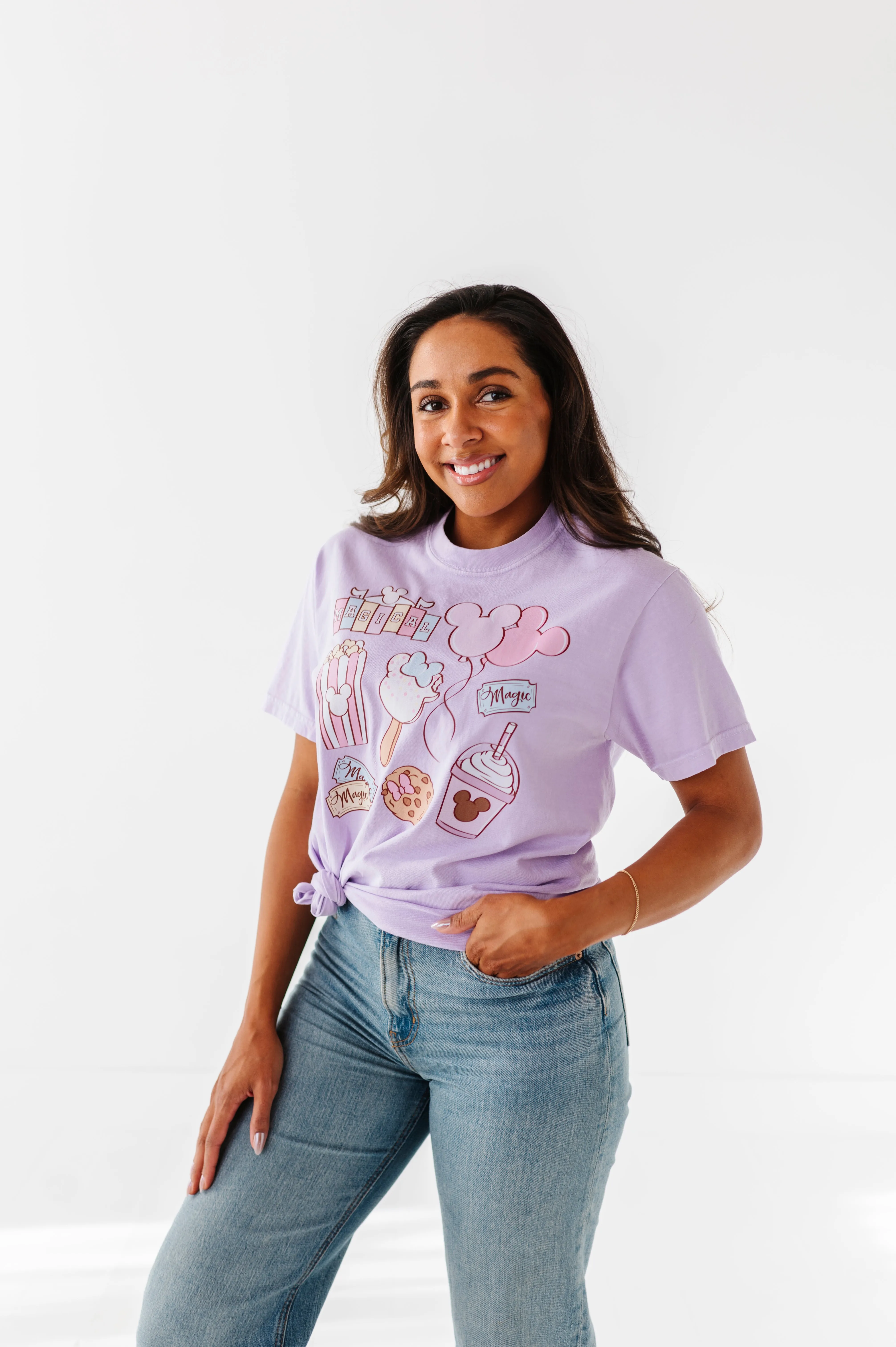 MAGICAL SNACKS | LILAC ADULT TEE (*SHIPS MID-MARCH)