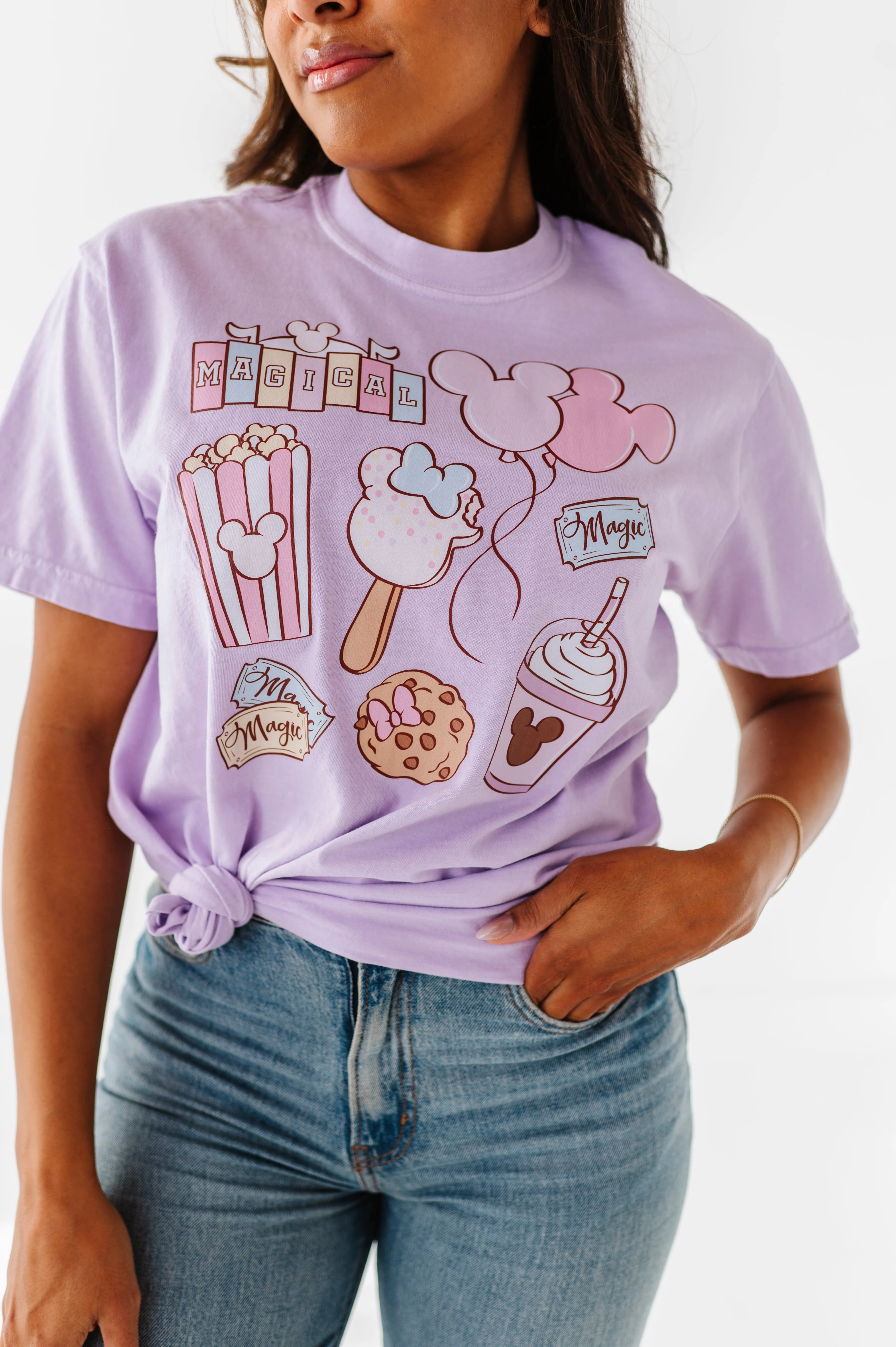 MAGICAL SNACKS | LILAC ADULT TEE (*SHIPS MID-MARCH)
