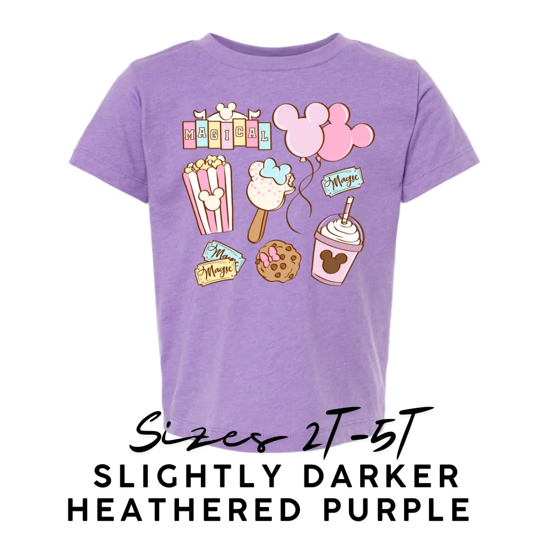 MAGICAL SNACKS | LILAC ADULT TEE (*SHIPS MID-MARCH)