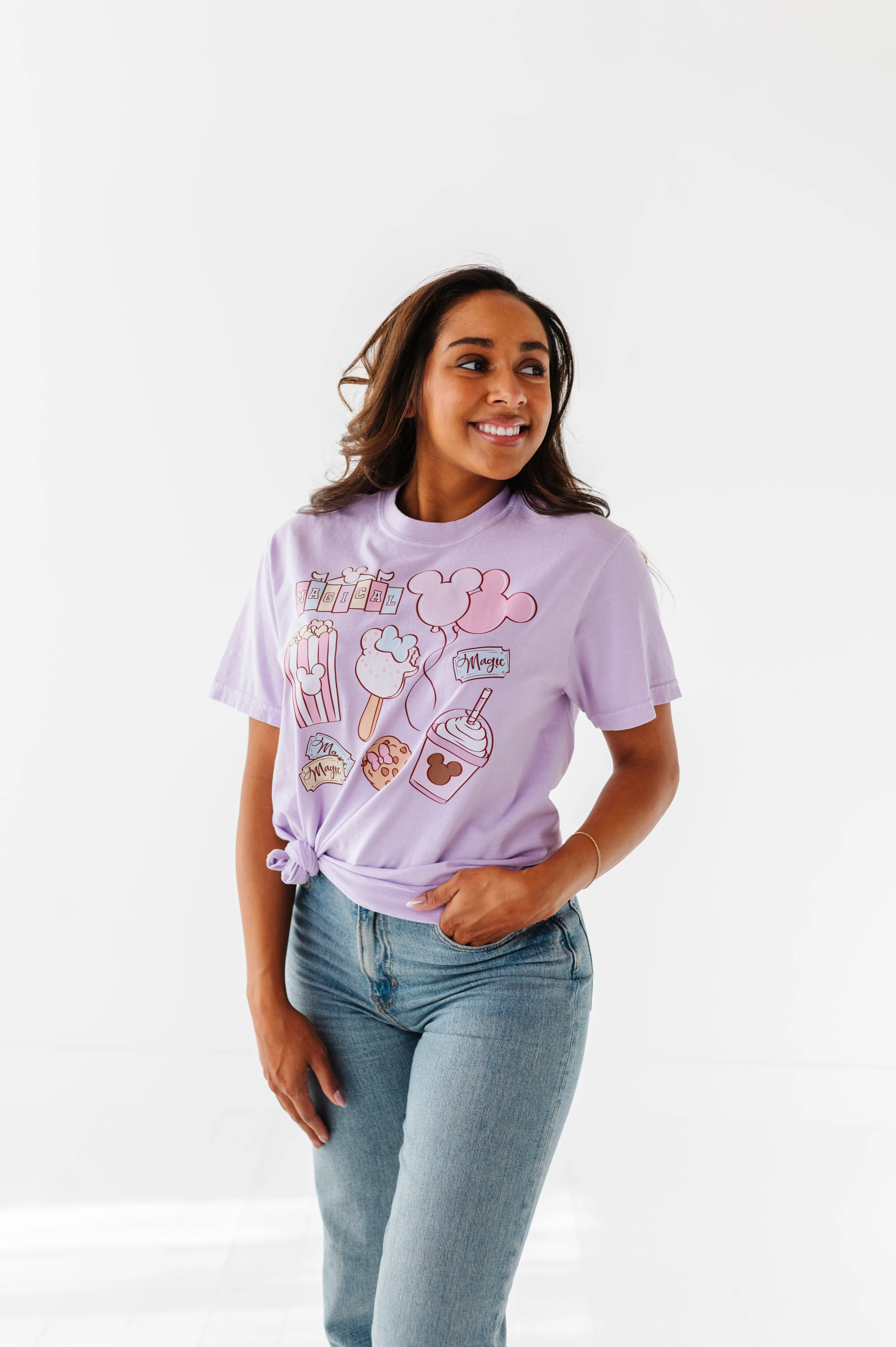 MAGICAL SNACKS | LILAC ADULT TEE (*SHIPS MID-MARCH)