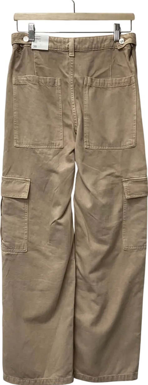 MANGO Beige Pocket Cargo Jeans UK 10