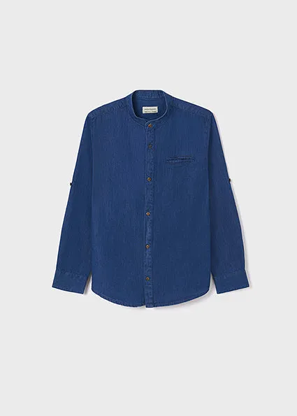 Mao Denim Shirt