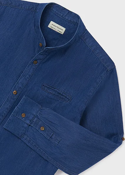 Mao Denim Shirt