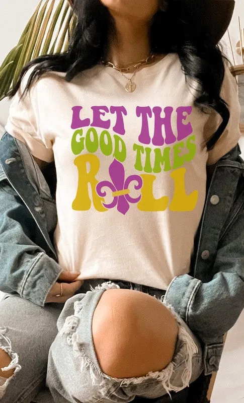 Mardi Gras Let The Good Time Roll PLUS Graphic Tee