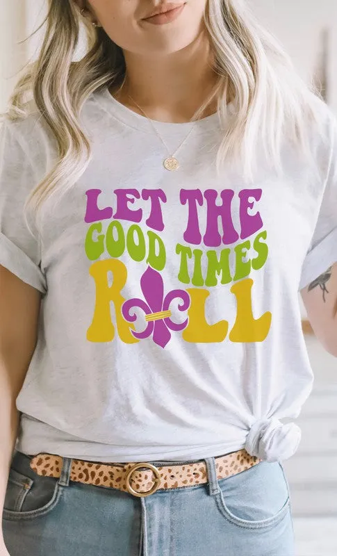 Mardi Gras Let The Good Time Roll PLUS Graphic Tee