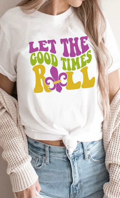Mardi Gras Let The Good Time Roll PLUS Graphic Tee