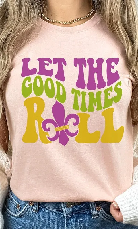 Mardi Gras Let The Good Time Roll PLUS Graphic Tee