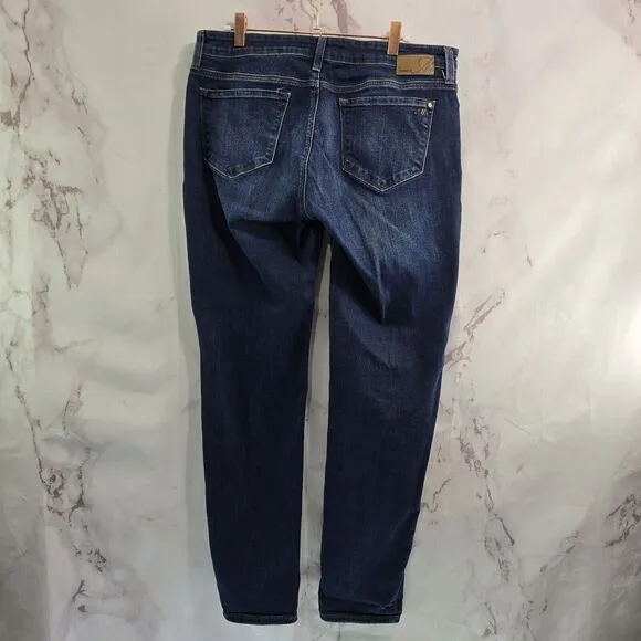 Mavi Jeans Womens 31 X 30 Emma High Rise Skinny Dark Wash Denim Stretch Stone
