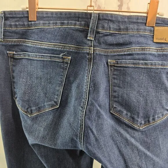 Mavi Jeans Womens 31 X 30 Emma High Rise Skinny Dark Wash Denim Stretch Stone