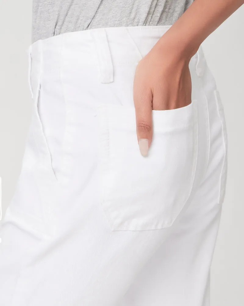 Mayslie Straight Ankle - Crisp White